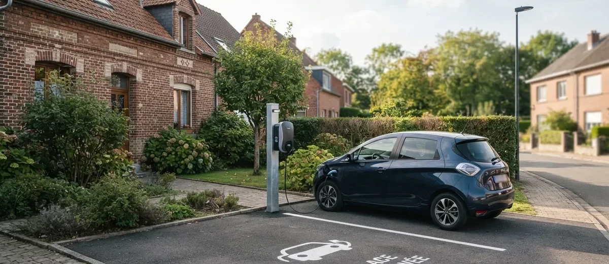 installer borne recharge place parking exterieure