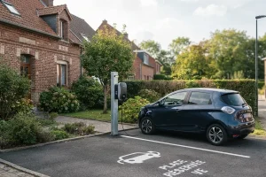 installer borne recharge place parking exterieure